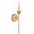 531-GA Crystorama Broche 1 Light Antique Gold Sconce