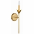 531-GA Crystorama Broche 1 Light Antique Gold Sconce