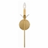 531-GA Crystorama Broche 1 Light Antique Gold Sconce