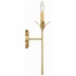 531-GA Crystorama Broche 1 Light Antique Gold Sconce