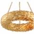536-GA Crystorama Broche 6 Light Antique Gold Chandelier
