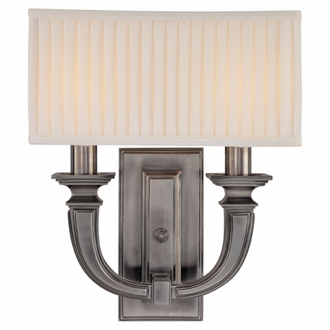 542 Hudson Valley Phoenicia 2 Light Wall Sconce