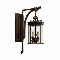 542281ST Fine Art Lamps Louvre 22"H Outdoor Wall Mount with Bronze Finish