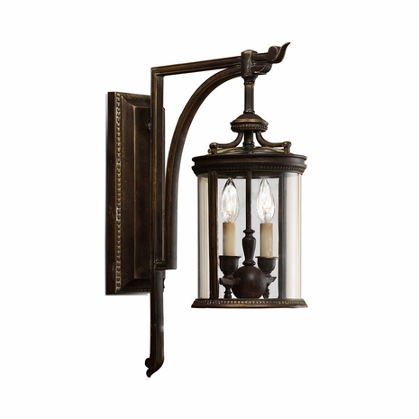 542281ST Fine Art Lamps Louvre 22"H Outdoor Wall Mount with Bronze Finish