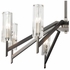 55075/8 ELK Lighting Aspire 8-Light Chandelier in Black Nickel with Ribbed Crystal