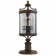 559483 Fine Art Lighting Louvre 28"H Outdoor Adjustable Pier/Post Mount with Bronze Finish