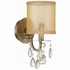 5621-AB Crystorama Hampton 1 Light Antique Brass Sconce