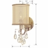 5621-AB Crystorama Hampton 1 Light Antique Brass Sconce