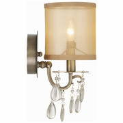 5621-AB Crystorama Hampton 1 Light Antique Brass Sconce