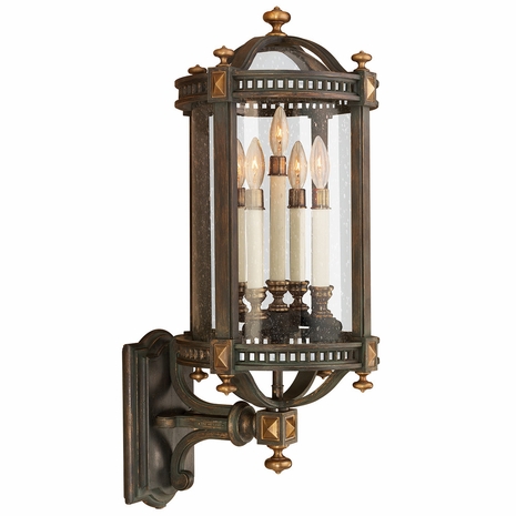 564781ST Fine Art Lamps Beekman Place 32"H Outdoor Wall Mount with Bronze Finish