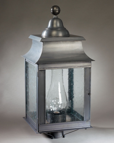 5653 Northeast Lantern Concord (3) Light Candelabra Post Fixture With Multiple Glass & Finish Options