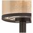 57023/1 ELK Lighting Diffusion 1-Light Wall Lamp In Oiled Bronze With Organza And Mercury Glass