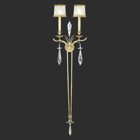 570450 Fine Art Lighting Monte Carlo 65"H Sconce with Gold Finish