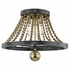 5710 Hudson Valley Spool 3 Light Flush Mount