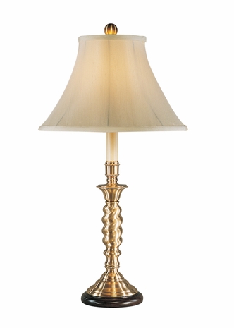 5748 Wildwood Lamps Important Twist Lamp with Antique Patina Cast Brass