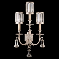 583150-2ST Fine Art Lamps 3 Light Eaton Place 31" Sconce with Silver Finish
