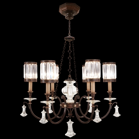 584240ST Fine Art Lighting Eaton Place 32"W Round Chandelier with Bronze Finish