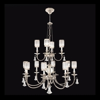 584740-2ST Fine Art Lighting Eaton Place 53"W Round Chandelier with Silver Finish