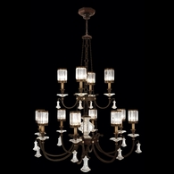 584740ST Fine Art Lighting Eaton Place 53"W Round Chandelier with Bronze Finish