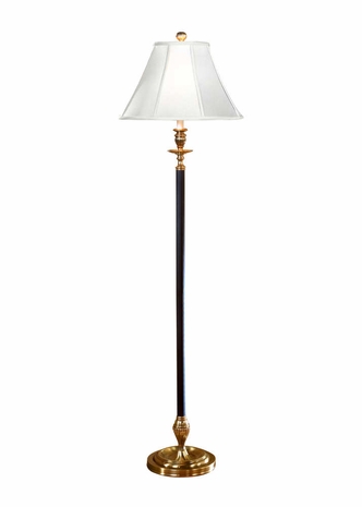 5867 Wildwood Lamps Black Column Floor Lamp