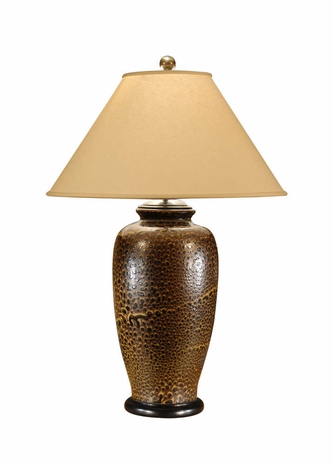 5891 Wildwood Lamps Leopard Skin Lamp with Hand Inlaid Eggshell Leopard Skin Pattern
