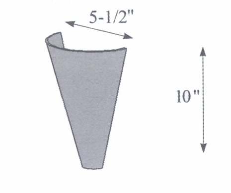 59 Hubbardton Forge Half Cone Glass Shade