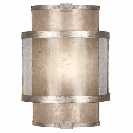 590550-2ST Fine Art Lamps 1 Light Singapore Moderne 11.5" Sconce with Silver Finish