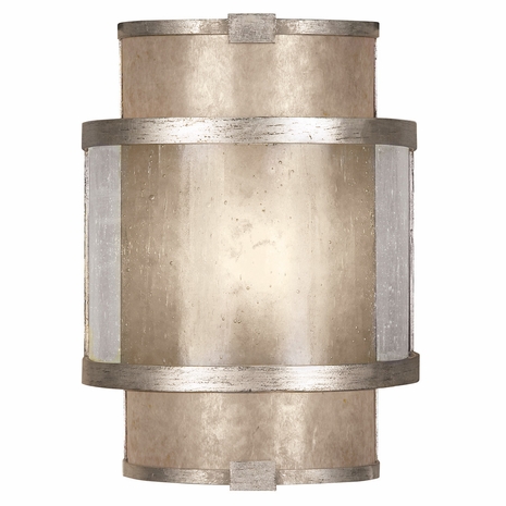 590550-2ST Fine Art Lamps 1 Light Singapore Moderne 11.5" Sconce with Silver Finish