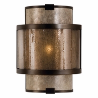 590550ST Fine Art Lamps 1 Light Singapore Moderne 11.5" Sconce with Bronze Finish