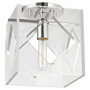 5909F Hudson Valley Travis 1 Light Flush Mount