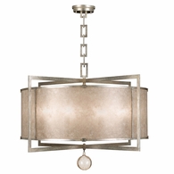 591540-2 Fine Art Lighting Singapore Moderne 40"W Round Pendant with Silver Finish