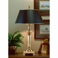 593-3 Wildwood W/Alt. Black Parchment Shade W/Alt. Black Parchment Shade Octagon Candlestick Lamp