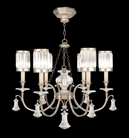 595440-2ST Fine Art Lighting Eaton Place 32"W Round Chandelier with Silver Finish