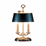 597 Wildwood Solid Brass Antique Patina Brass Candle Lamp