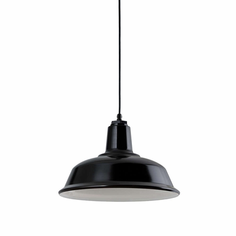 5DRH14MBK-BC Troy Lighting Bryson 1Lt Pendant with Gloss Black Finish