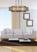 600140ST Fine Art Lamps 12 Light Singapore Moderne 60" Round Pendant with Bronze Finish