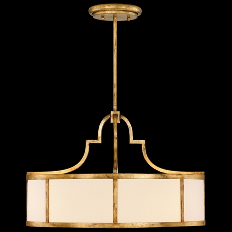 601840ST Fine Art Lamps 8 Light Portobello Road 48" Round Pendant with Gold Finish