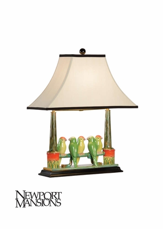 60353 Wildwood Budgies Lamp