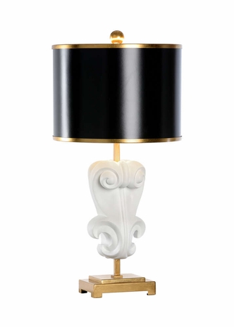60383 Wildwood Composite Matte White Cosette Lamp