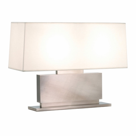 6055.50 Sonneman Modern Origins Plinth Low Table Lamp in Black Nickel Finish