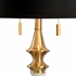 60551 Wildwood 30.5in. Ceramic Dana Lamp- Oyster with Silkette Shade and Oyster White Glaze/Antique Finish