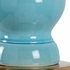60552 Wildwood Lamps Dana Lamp - Turquoise - Turquoise Blue Glaze/Antique Brass Finish