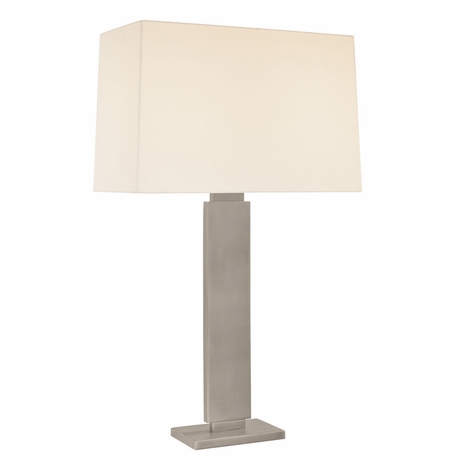 6056.50 Sonneman Modern Origins Plinth Table Lamp in Black Nickel Finish