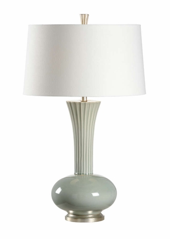 60567 Wildwood Ceramic Eucalyptus Green Glaze Corbin Lamp - Eucalyptus