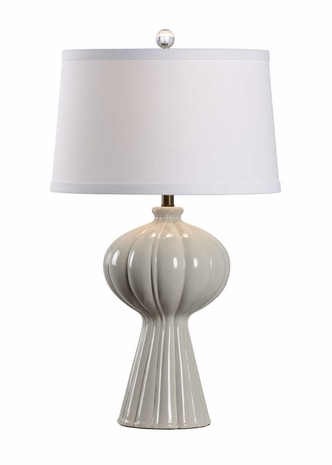 60572 Wildwood Ceramic Greige Glaze Cornell Lamp - Greige