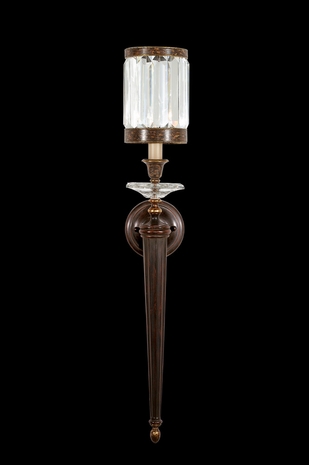 605850ST Fine Art Lamps 1 Light Eaton Place 35" Sconce with Bronze Finish