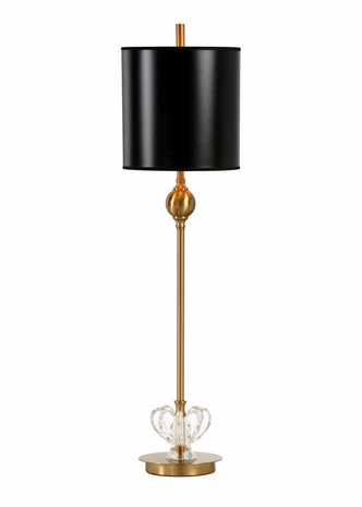 60630 Wildwood Iron Antique Brass VIctoria Buffet Lamp