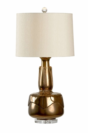 60651 Wildwood Lamps Botanica Lamp - Bronze - Bronze/Clear Finish