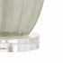 60654 Wildwood Glass White/Gold Flecks Bacall Lamp