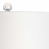 60654 Wildwood Glass White/Gold Flecks Bacall Lamp